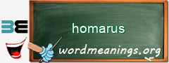 WordMeaning blackboard for homarus